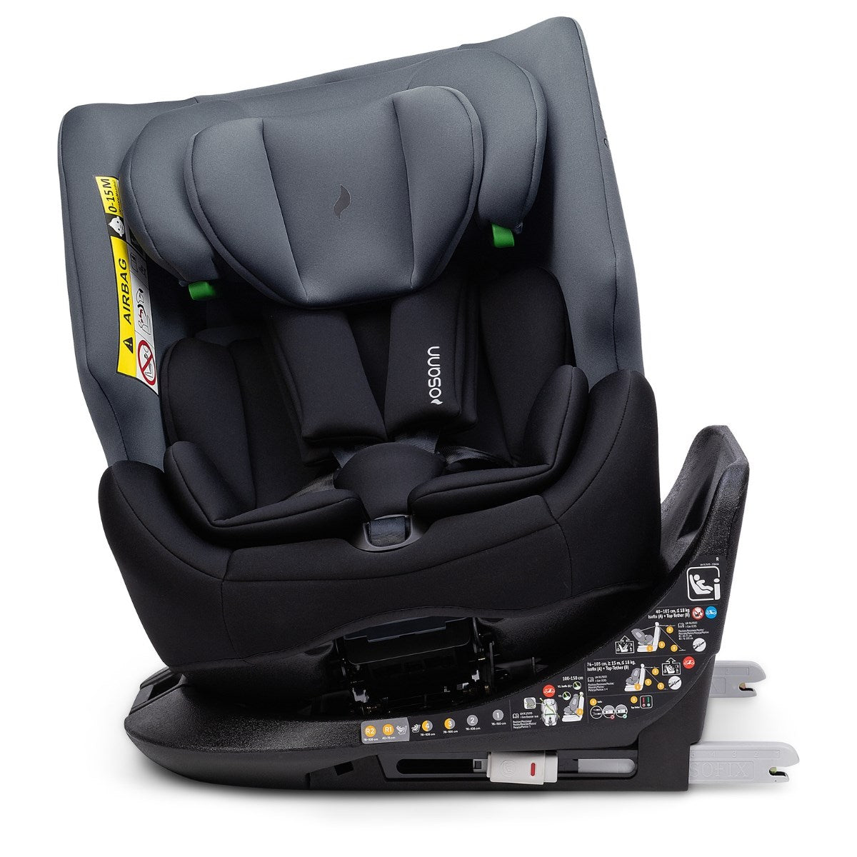 Osann One 360 Nero Rotating i-Size Car Seat, 40-150cm 0-12 years