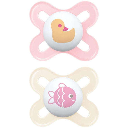 MAM Pure start 0-2M Soother 2pk - Girl