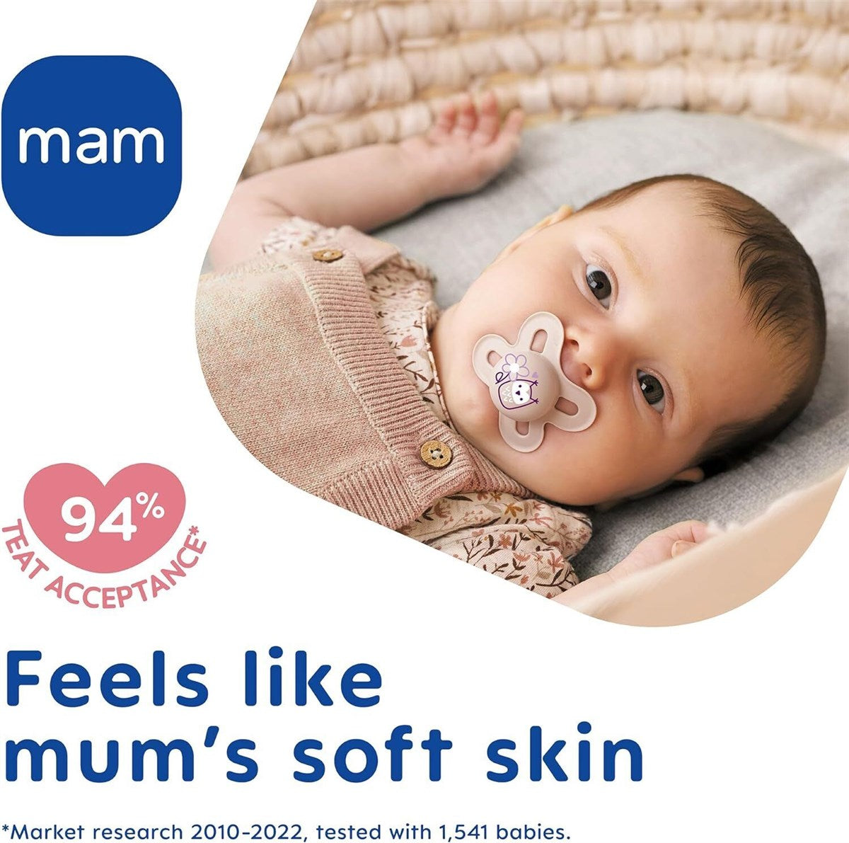 MAM Pure Night 6+M Soother 2pk - Girl