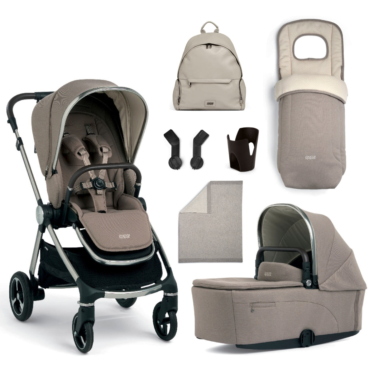 Mamas & Papas Vardo 7 Piece Pram Bundle, Heritage