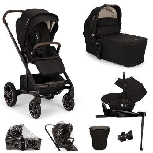 Nuna Mixx Next Travel System with Arra + Base Next, Caviar