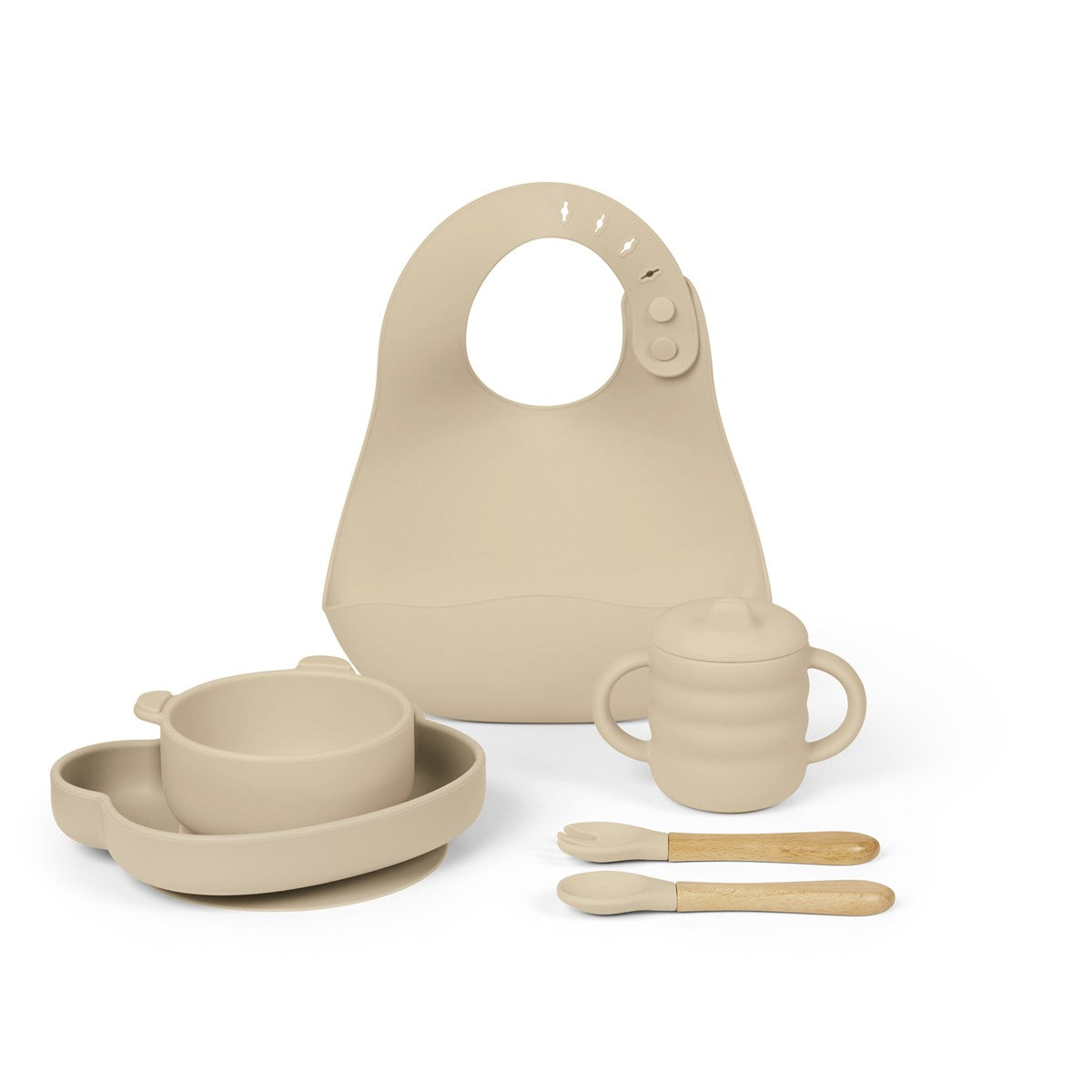 Ickle Bubba 6 Piece Silicone Bib Feeding Set