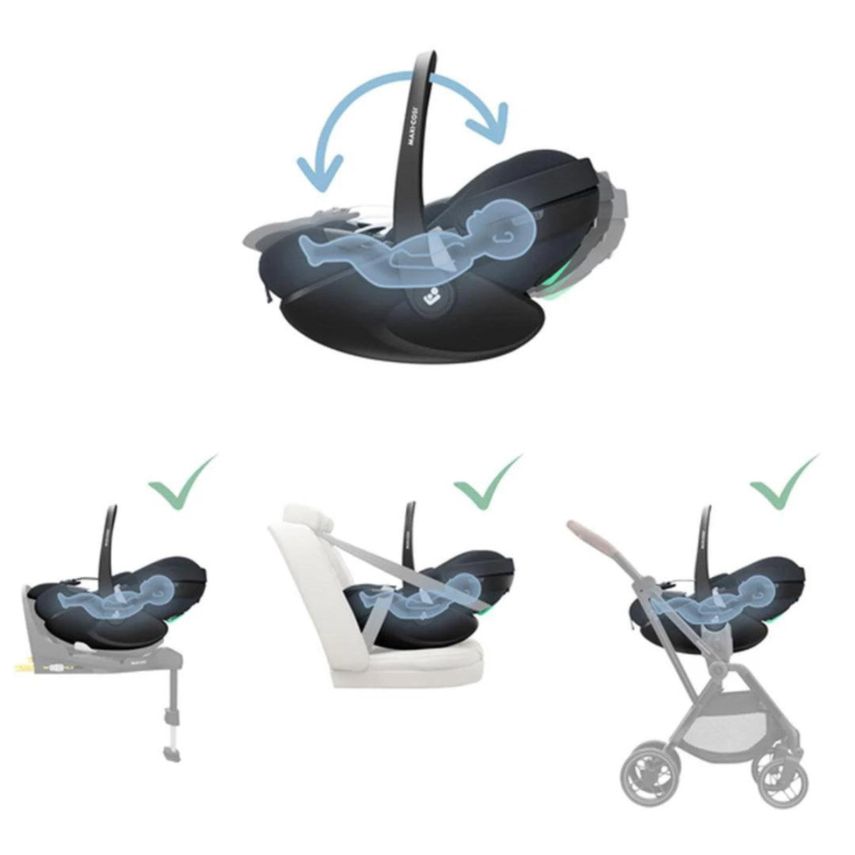 Maxi-Cosi Pebble 360 Pro And Family Fix 360 Base - Graphite