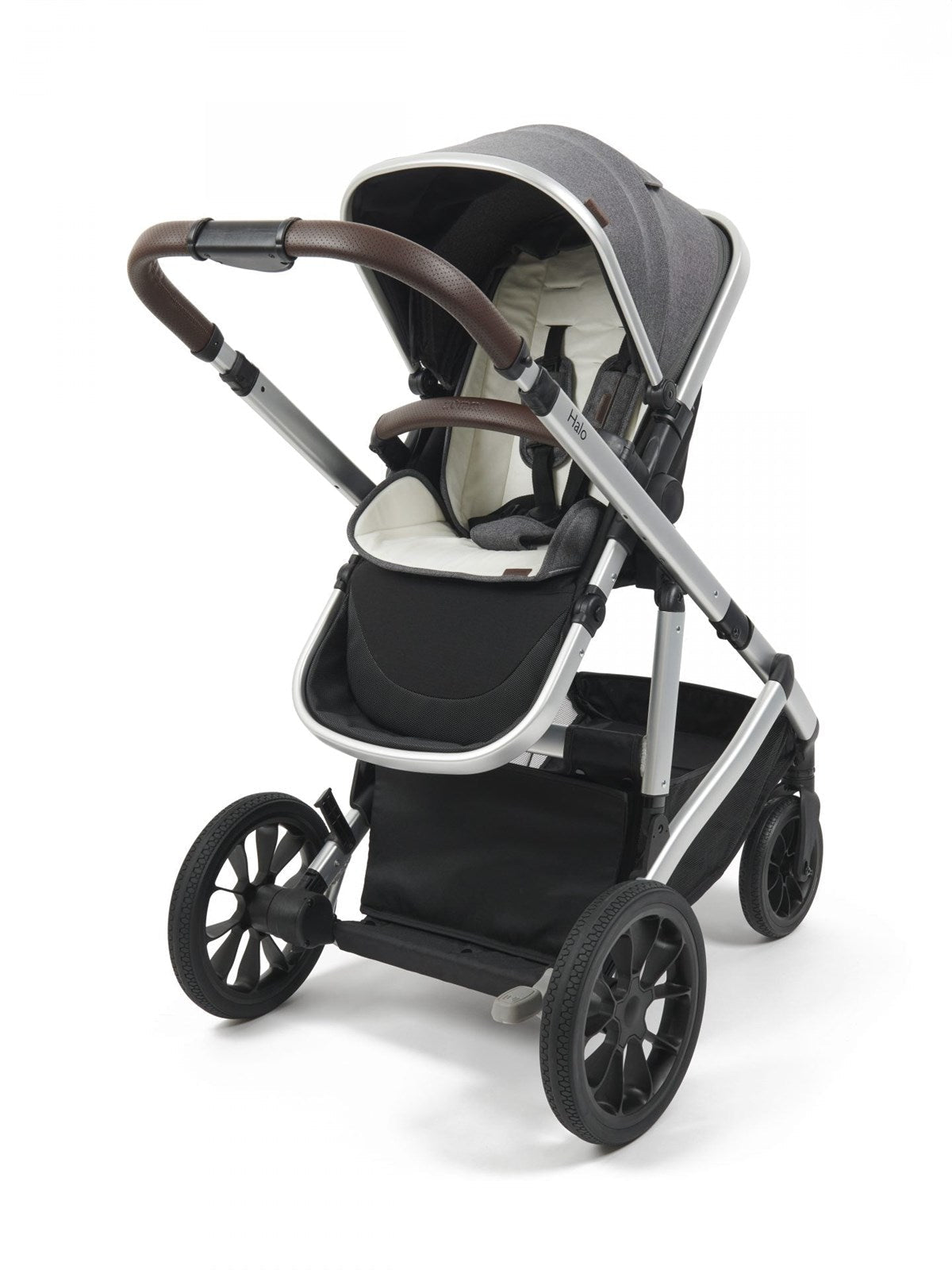 Zummi Halo - Single to Double Travel System + EnfaSafe Car Seat, Moon