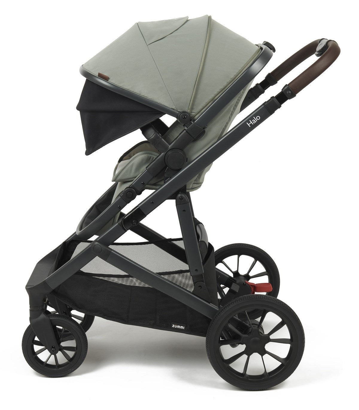 Zummi Halo - Single to Double Travel System + EnfaSafe Car Seat, Moon