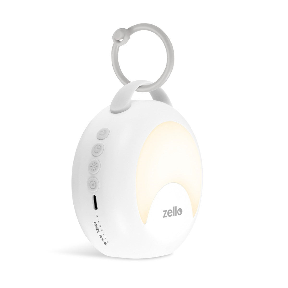 Zello Portable White Noise Machine 30 Soothing Sounds 7 Colour Moon Nightlight Sleep Timer 20hr Battery Voice Record Memory Function Sleep Timer Sound Machine Travel Pram Pushchair Cot Nursery