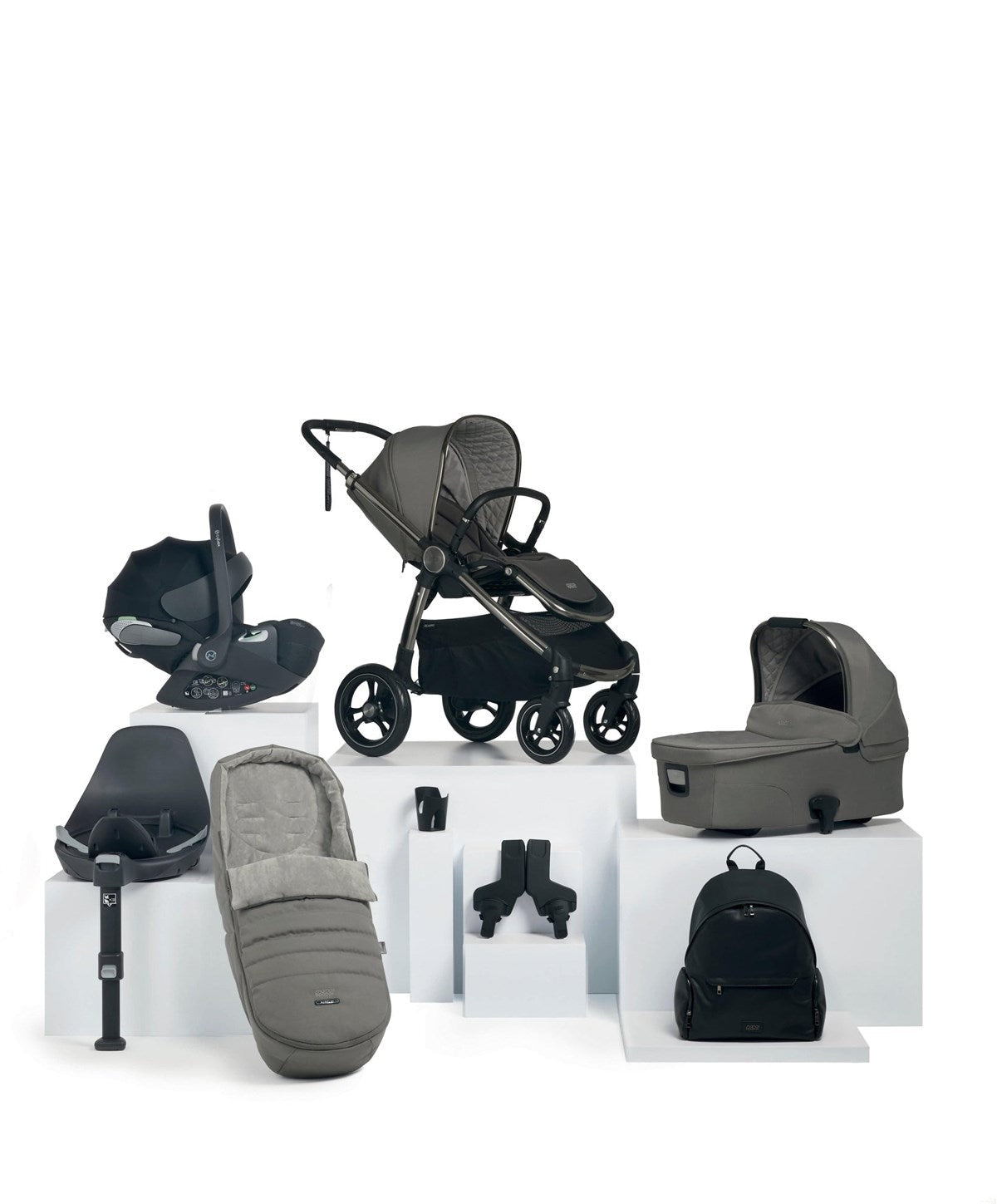 Mamas & Papas Ocarro Complete Travel Bundle with Cybex Cloud T + Base, Mercury