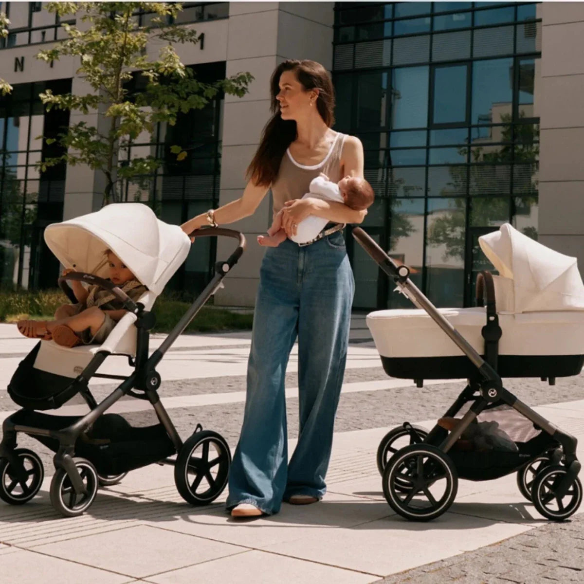 Cybex Eos Lux Silver 2-in-1 Pushchair - Lava Grey