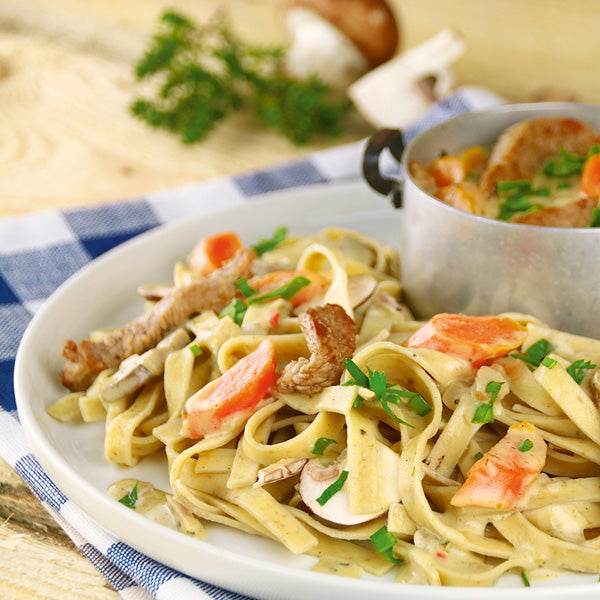 Alb Gold Organic Spelt Egg Broad Pasta 8mm