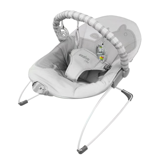 Asalvo Mummy Bouncer with Built-in Vibration Function, Hippo