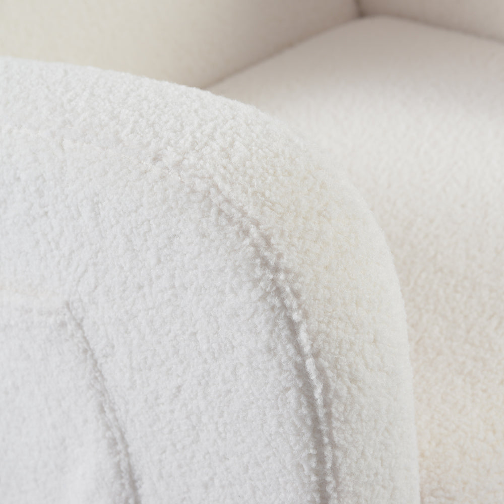 Amana Aura Nursing Chair & Stool - Snow White/Darkwood