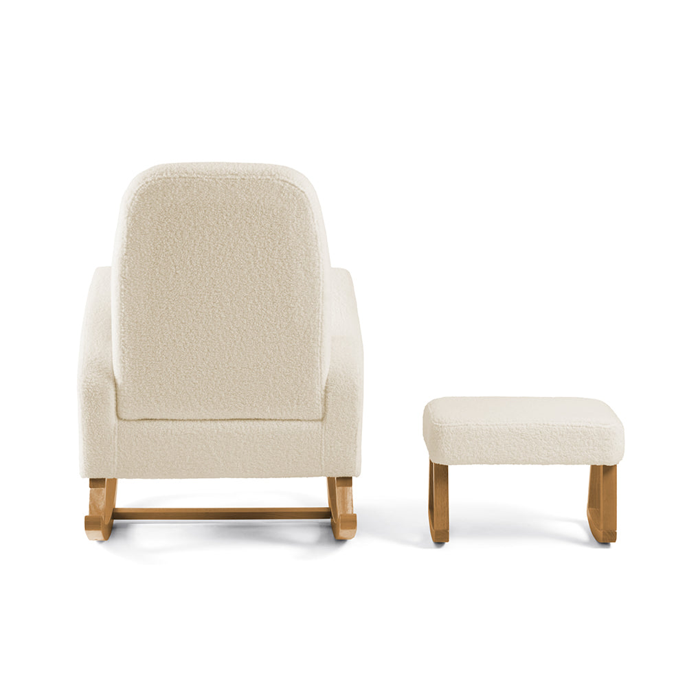 Amana Aura Nursing Chair & Stool - Dune/Yobina