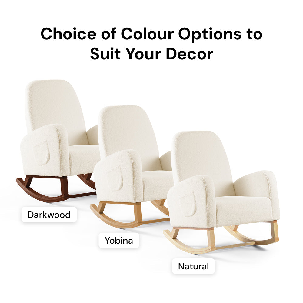 Amana Aura Nursing Chair & Stool - Dune/Yobina