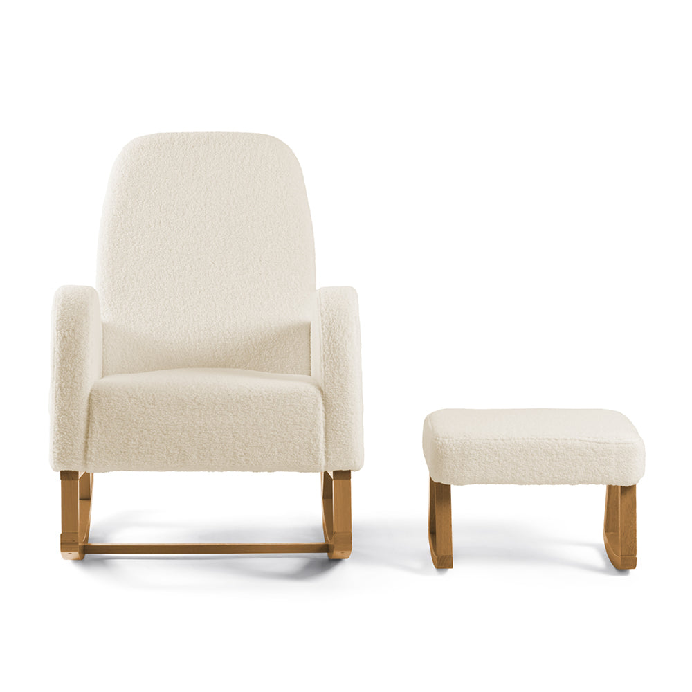 Amana Aura Nursing Chair & Stool - Dune/Yobina