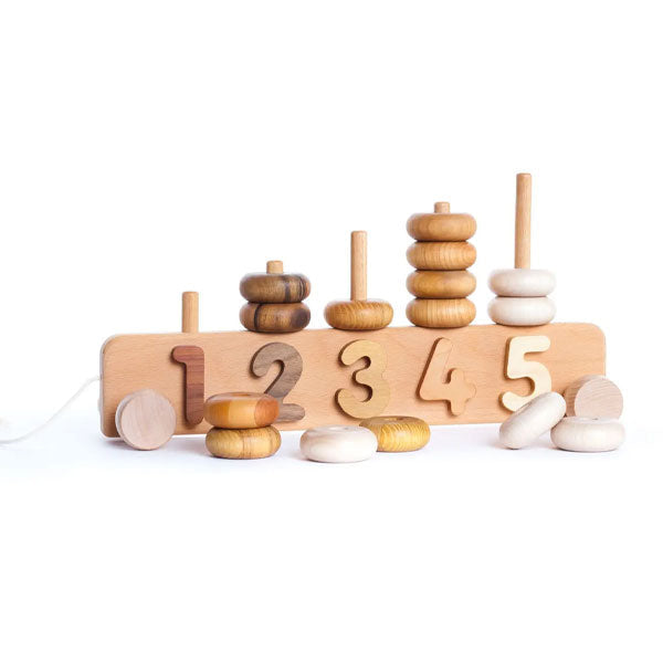 Bajo Number Stacker 1 - 5 Natural