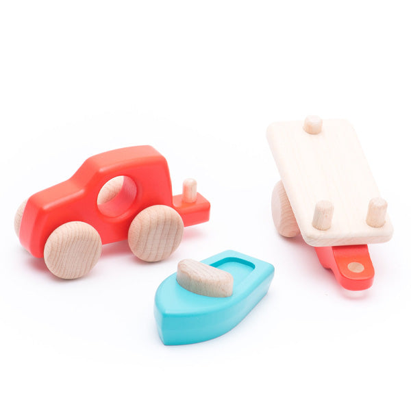 Bajo Wooden 4WD Car & Boat