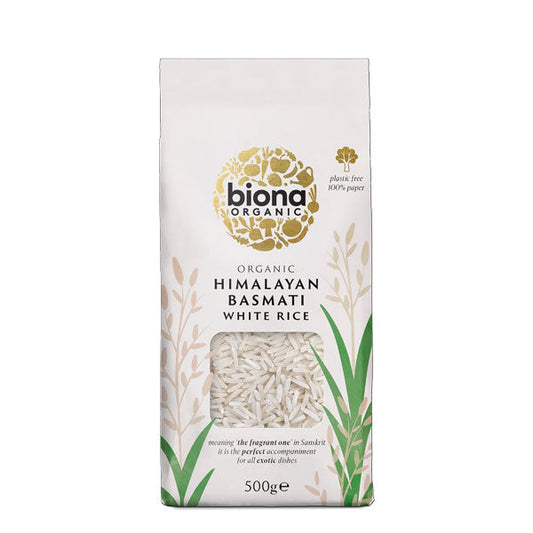 Biona Organic Himalayan Basmati White Rice 500g