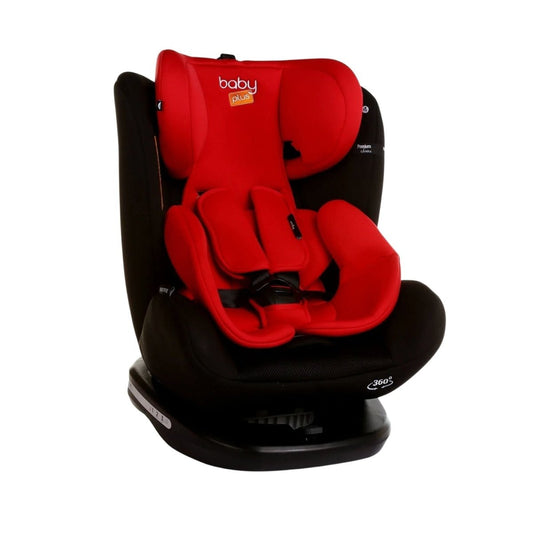 baby plus Orbitfix Group 0+/1/2/3 (Birth to 12 Years) Car Seat - Black Red