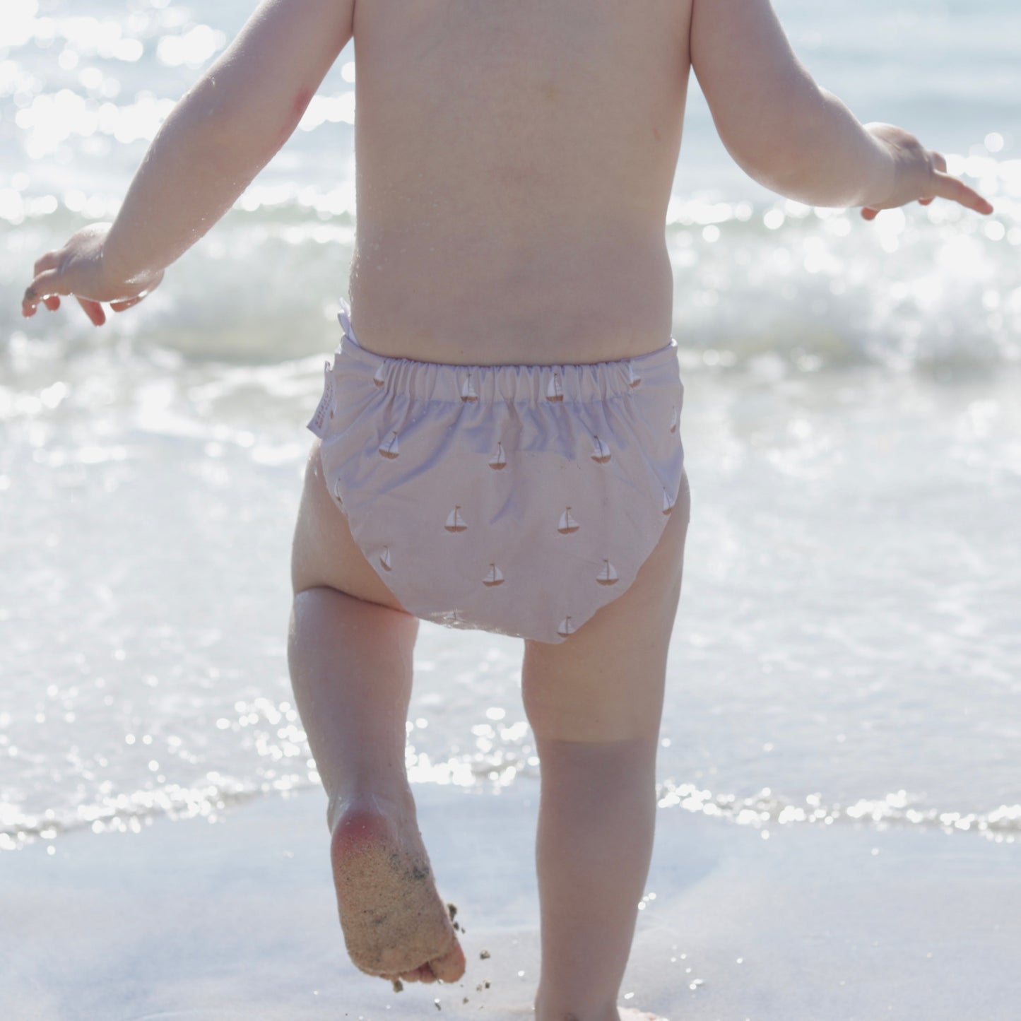 3-5 Years Toddler Reusable Swim Nappies - Bobbing Boats