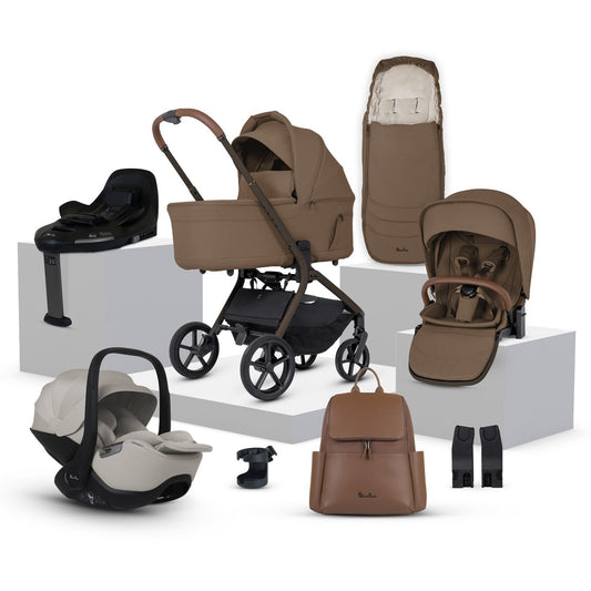 Silver Cross Breez Ultimate 360 Travel System Bundle, Maple