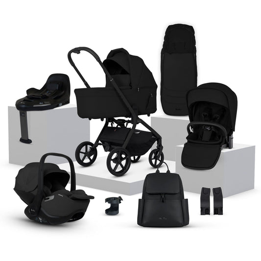 Silver Cross Breez Ultimate 360 Travel System Bundle, Onyx