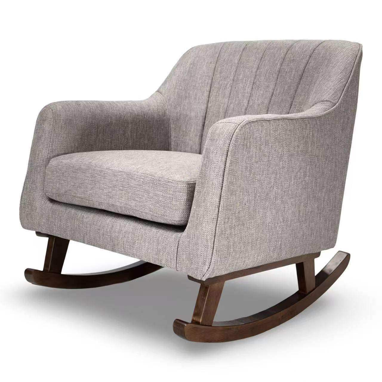 Bristam Nursery Rocking Chair - Grey & Walnut