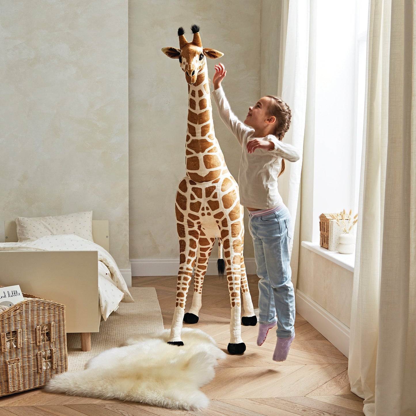 CuddleCo Standing Giraffe Stuffed Animal