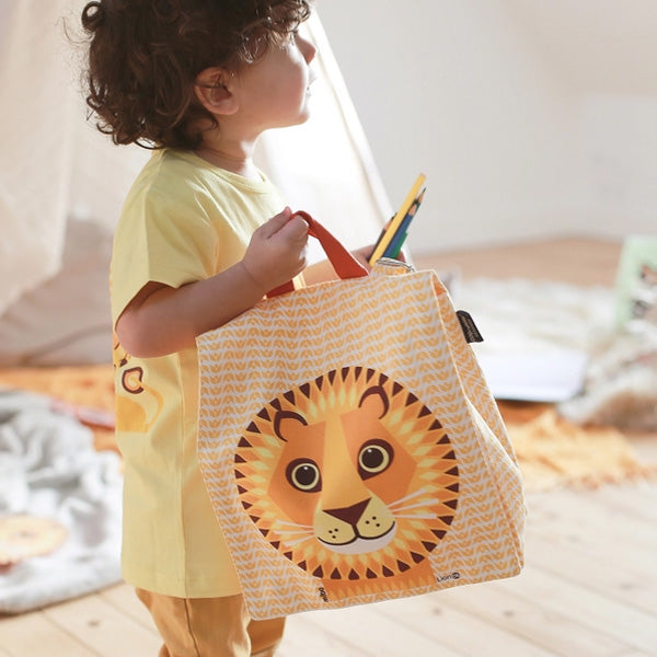 Coq en Pate Organic Cotton Children's Satchel Backpack - Lion