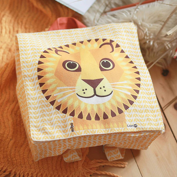 Coq en Pate Organic Cotton Children's Satchel Backpack - Lion