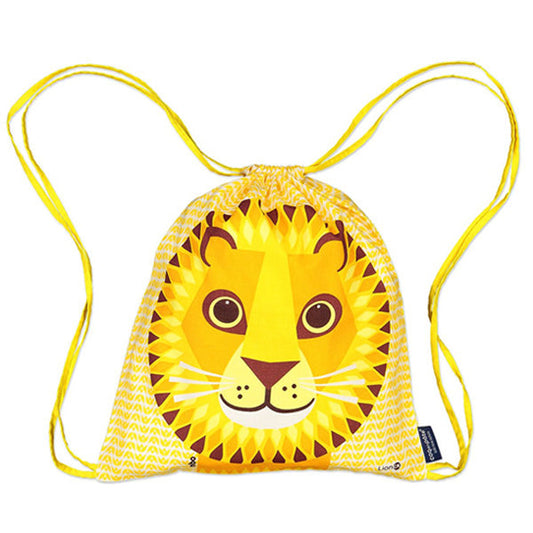 Coq en Pate Organic Cotton Children's Drawstring Bag - Lion