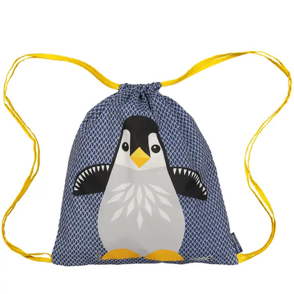 Coq en Pate Organic Cotton Children's Drawstring Bag - Penguin