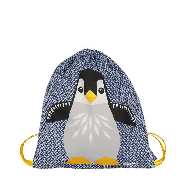 Coq en Pate Organic Cotton Children's Drawstring Bag - Penguin