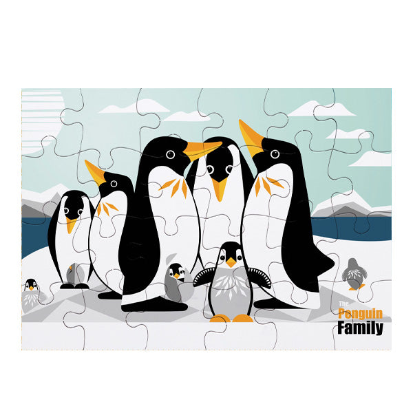 Coq en Pate 24-piece Puzzle - Penguin Family