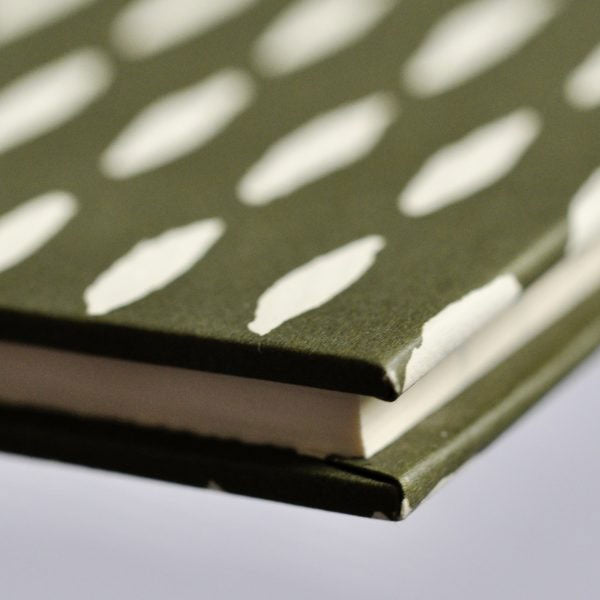Cambridge Imprint Large Hardback Notebook Seed Dark Olive