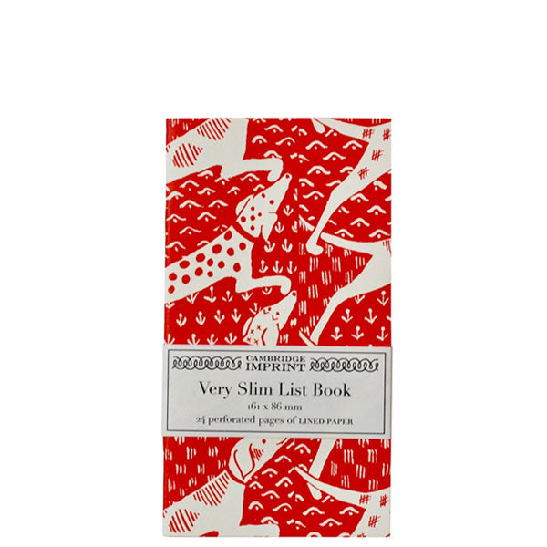 Cambridge Imprint Very Slim List Book Dogs