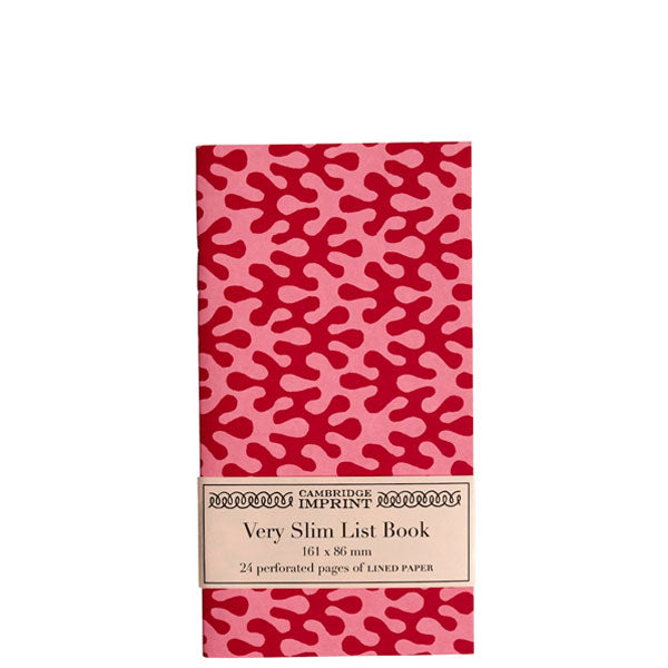 Cambridge Imprint Very Slim List Book Kelp Raspberry Ripple