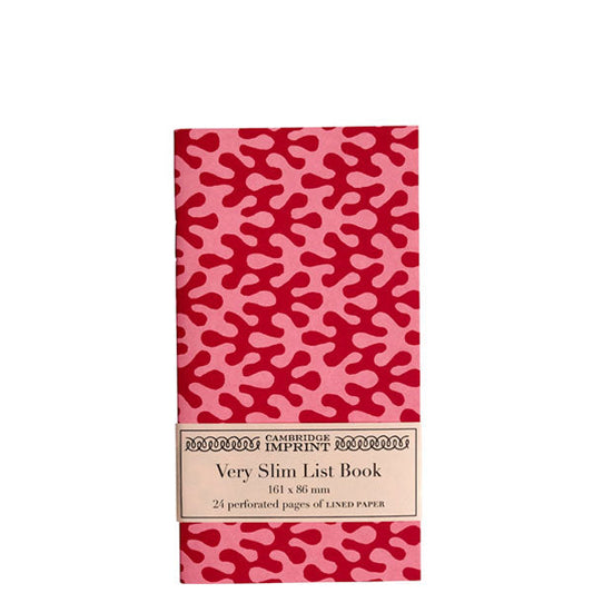 Cambridge Imprint Very Slim List Book Kelp Raspberry Ripple
