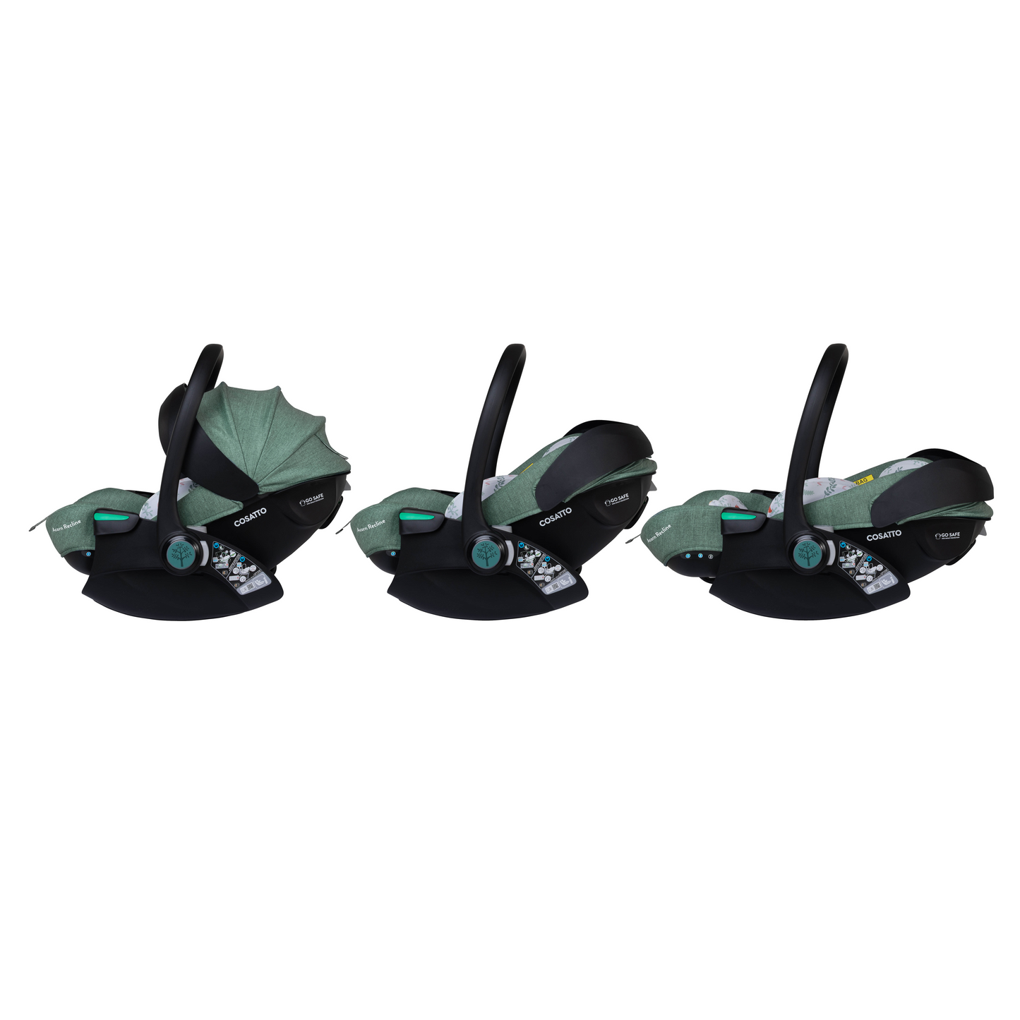 Woosh City Recline Car Seat Bundle Meadow