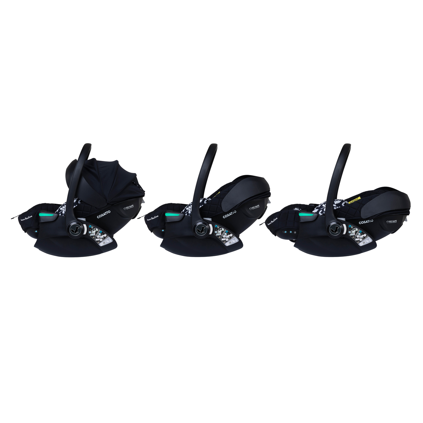 Woosh City Recline Car Seat Bundle Silhouette