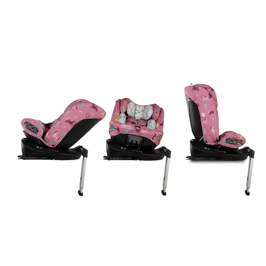 Get Set Grow Plus i-Size 360 Car Seat Pony Party