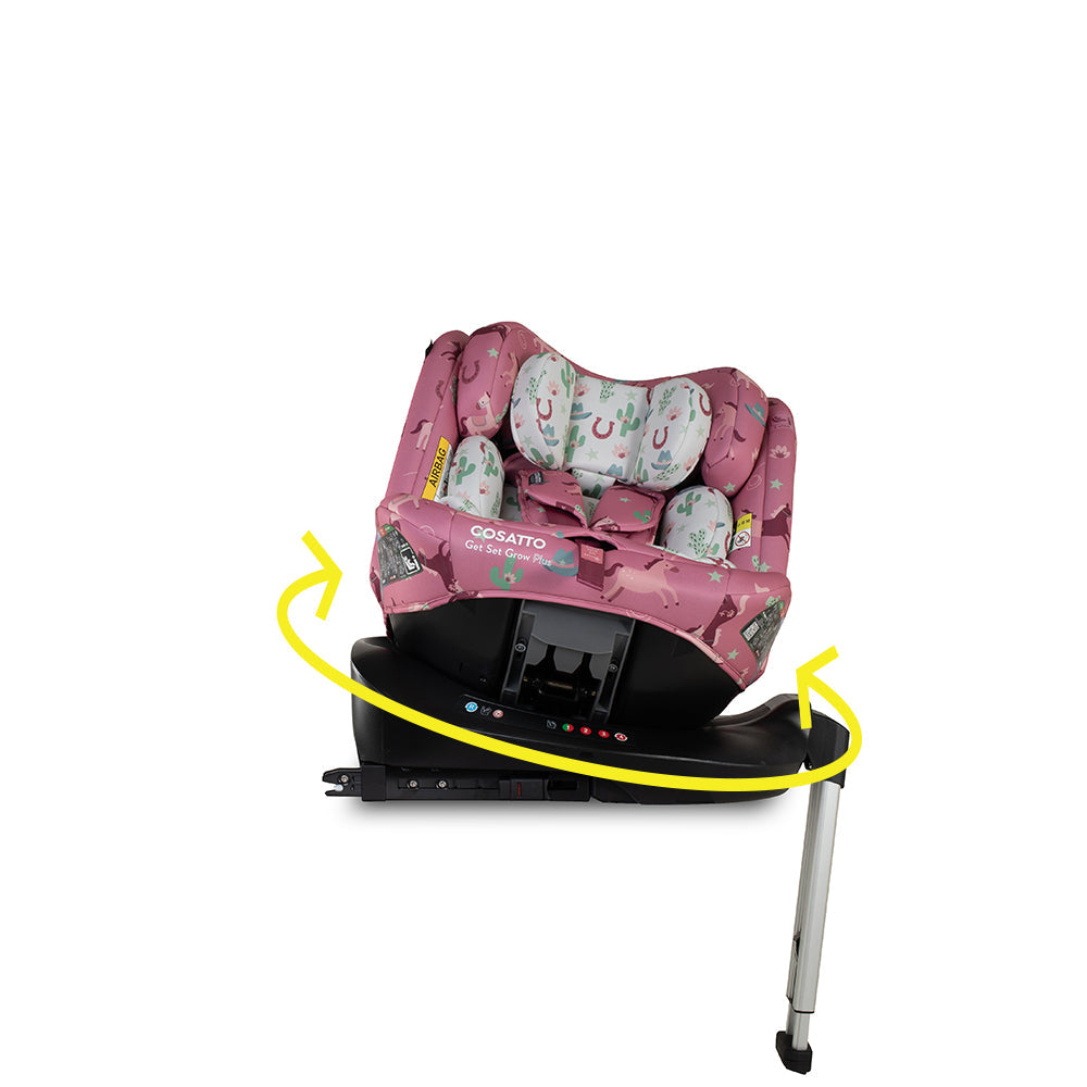 Get Set Grow Plus i-Size 360 Car Seat Pony Party
