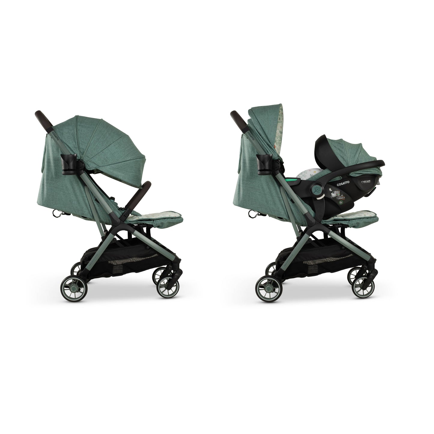 Woosh City Recline Car Seat Bundle Meadow