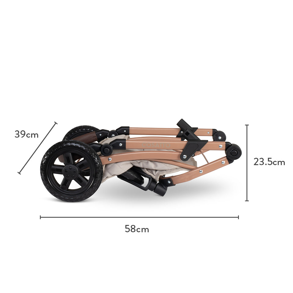 Wow 3 in 1 Dolls Pram Travel System Bundle Whisper
