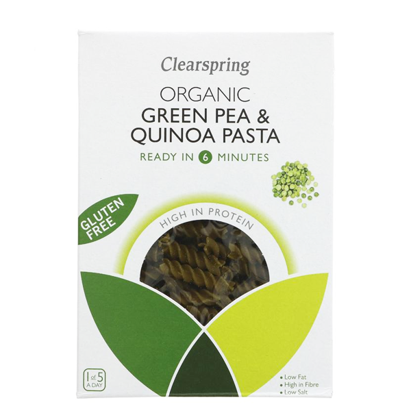 Clearspring Organic Green Pea & Quinoa Fusilli