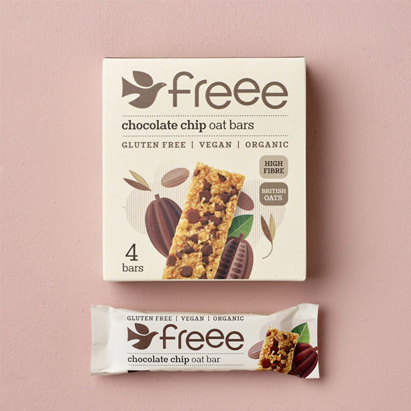 Gluten Free Organic Chocolate Chip Oat Bars 4 x 35g