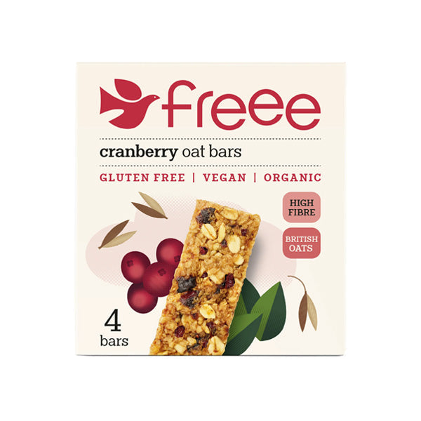 Gluten Free Organic Cranberry Oat Bars 4 x 35g