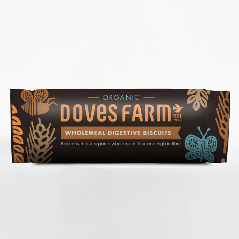 Doves Farm Organic Wholemeal Digestive Biscuits 400G