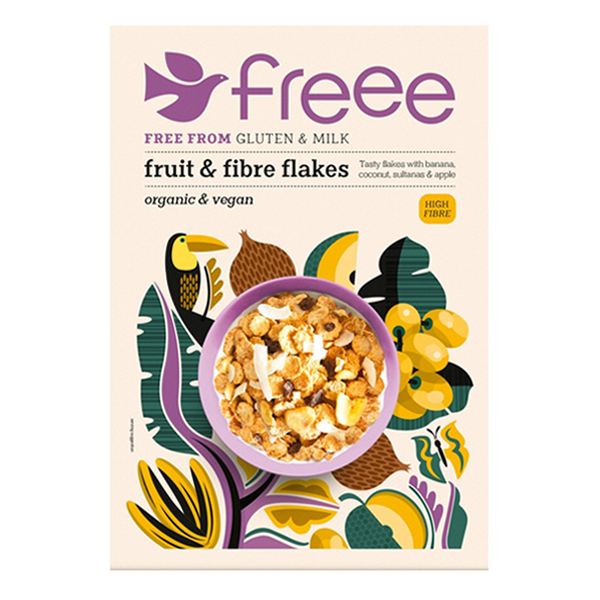 Doves Farm Gluten Free Organic Fruit & Fibre Flakes