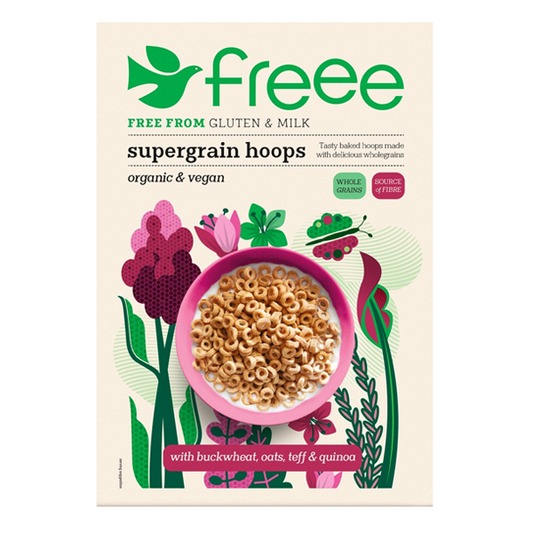 Doves Farm Gluten Free Organic Supergrain Hoops Cereal