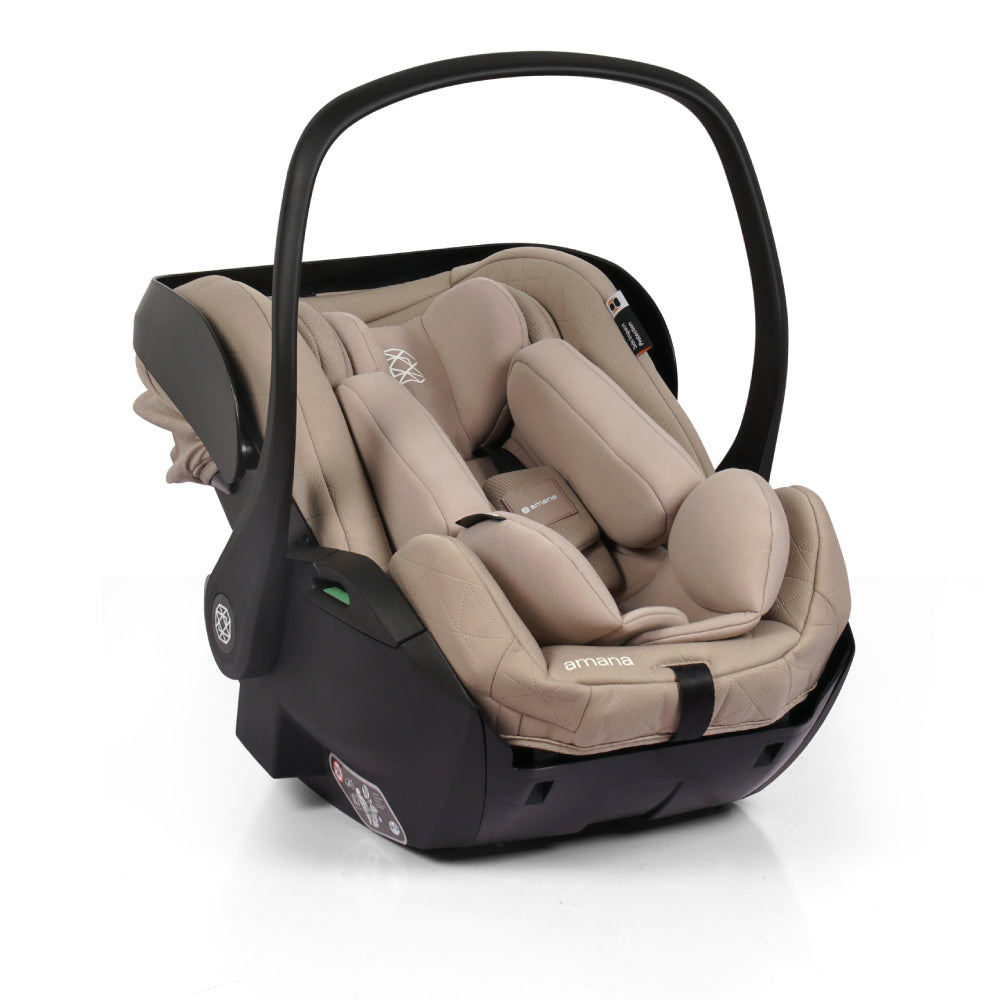 Amana Air+ Group 0+ Infant Carrier With Isofix Base - Stone Beige